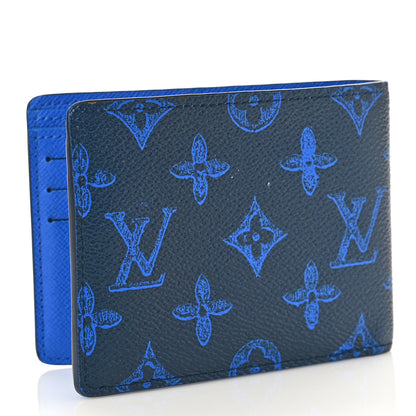 Louis Vuitton Vintage Monogram Everyday LV Multiple Wallet Blue 3 of 10