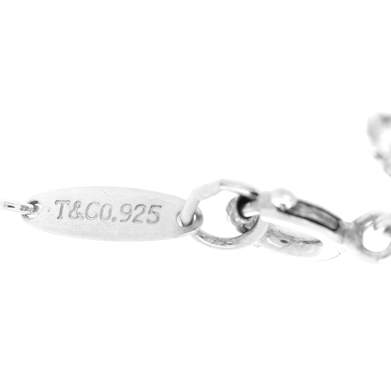 Tiffany Sterling Silver Elsa Peretti Five Teardrop Charm Bracelet 5 of 6