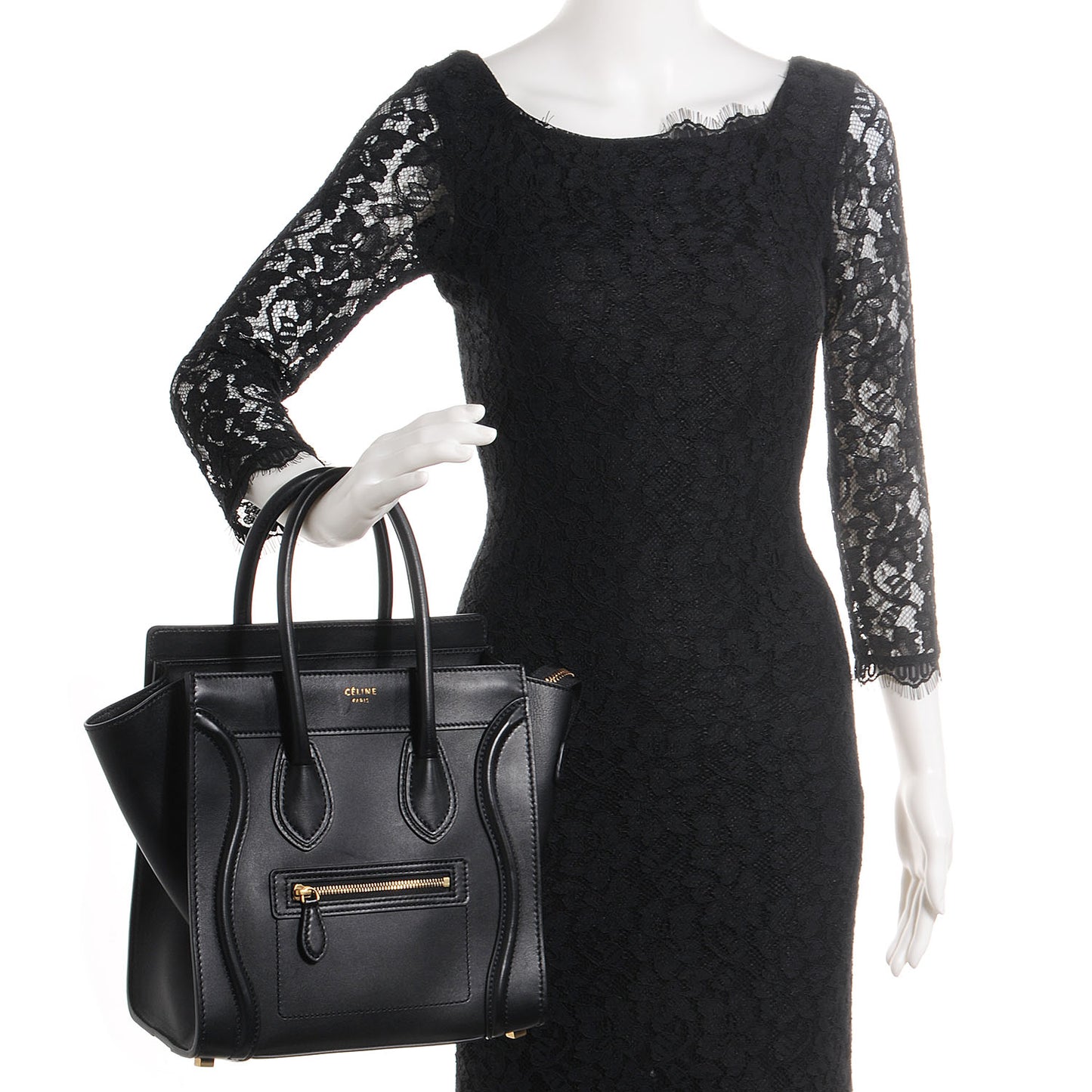 Smooth Calfskin Micro Luggage Black