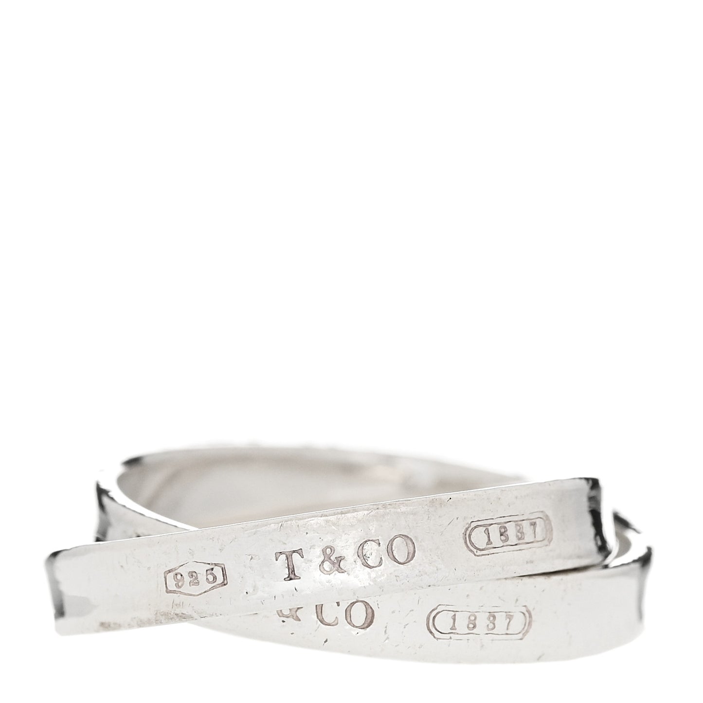 Sterling Silver 1837 Interlocking Circles Ring 58 8.25