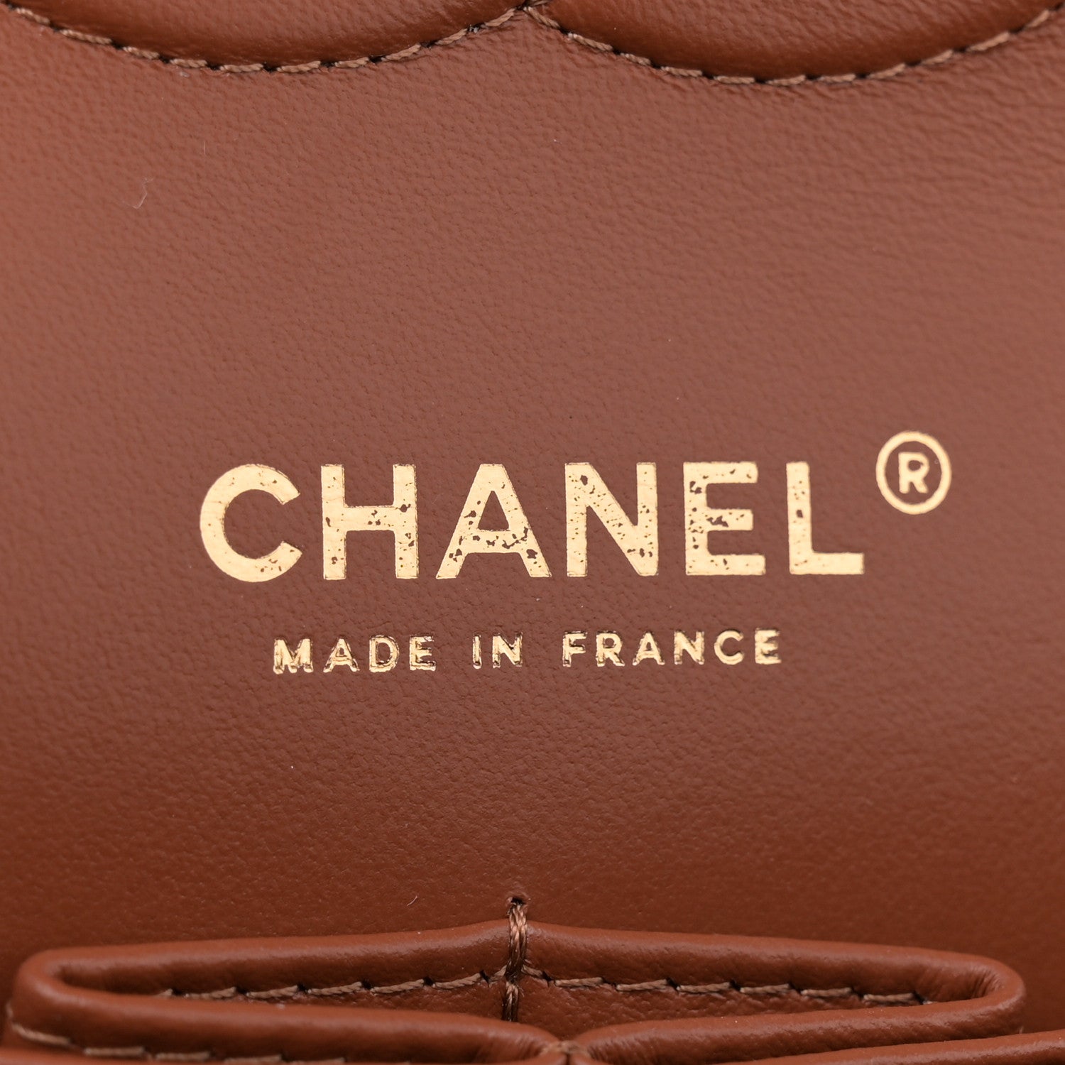Chanel Lambskin Quilted Medium Double Flap Brown 6 of 11