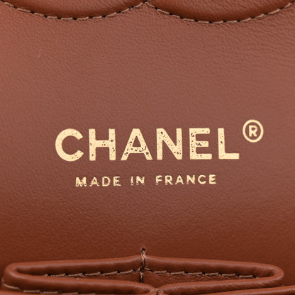 Chanel Lambskin Quilted Medium Double Flap Brown 6 of 11