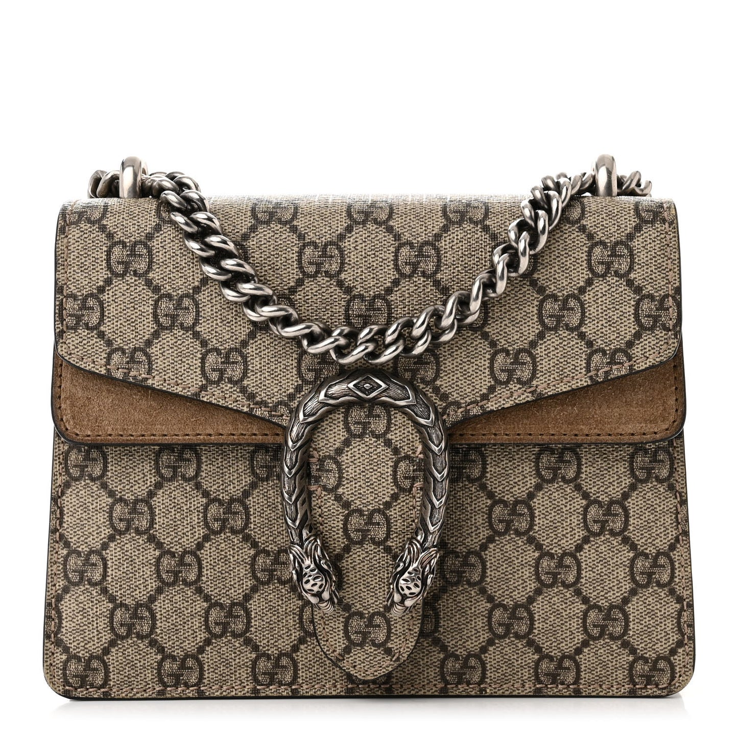 GG Supreme Monogram Mini Dionysus Shoulder Bag Taupe