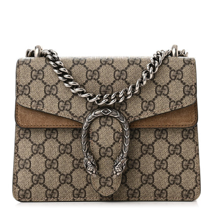 Gucci GG Supreme Monogram Mini Dionysus Shoulder Bag Taupe 1 of 10