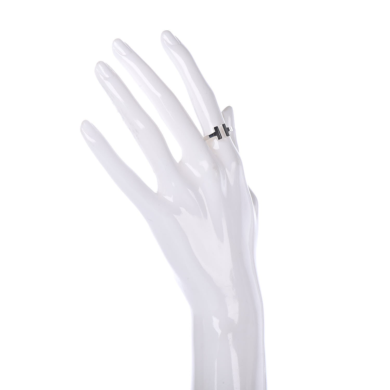 Tiffany Sterling Silver T Square Ring 52 6 2 of 4