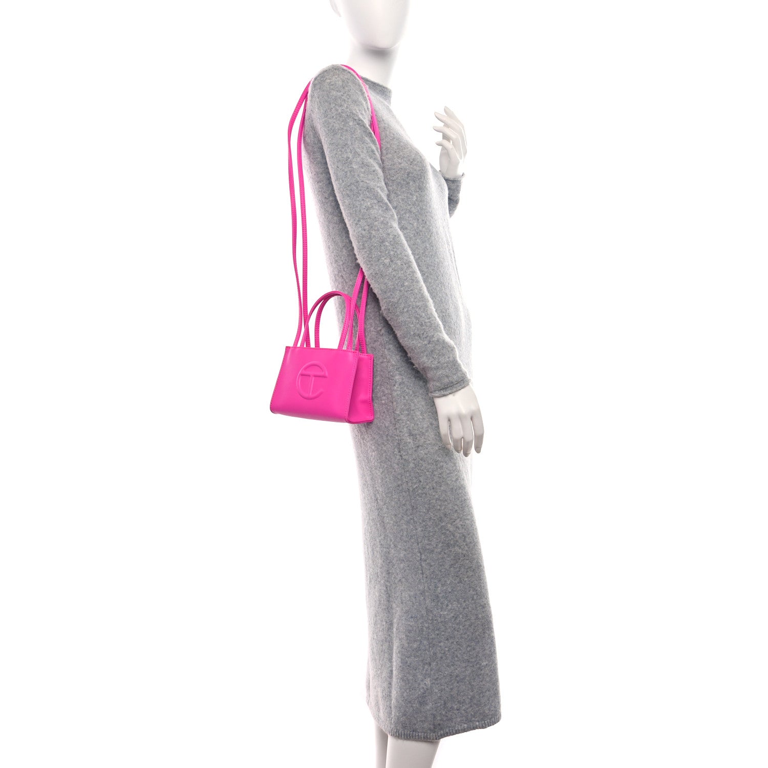 Telfar Vegan Leather Small Shopping Bag Azalea 2 of 9