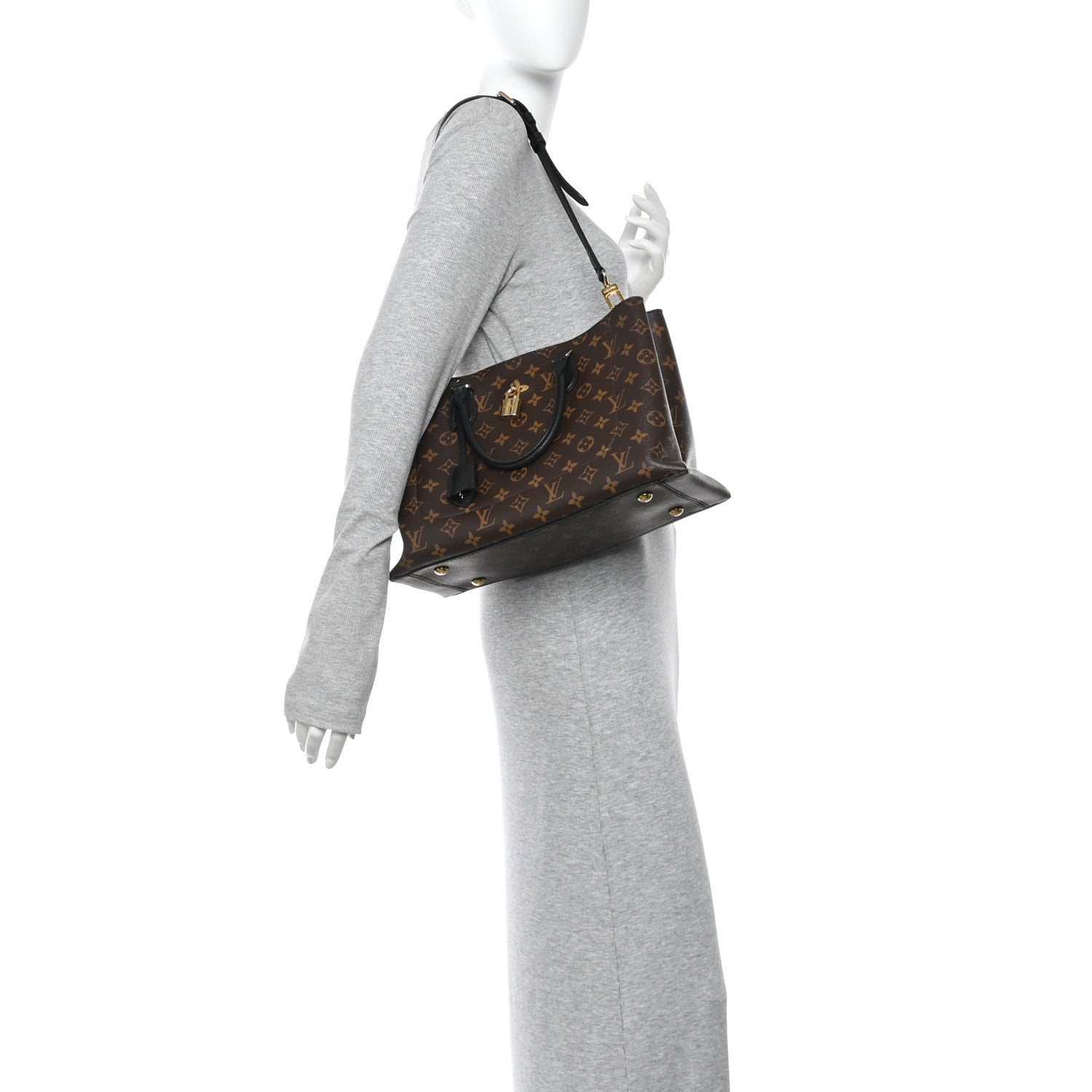 Louis Vuitton Monogram Flower Tote Black 2 of 10