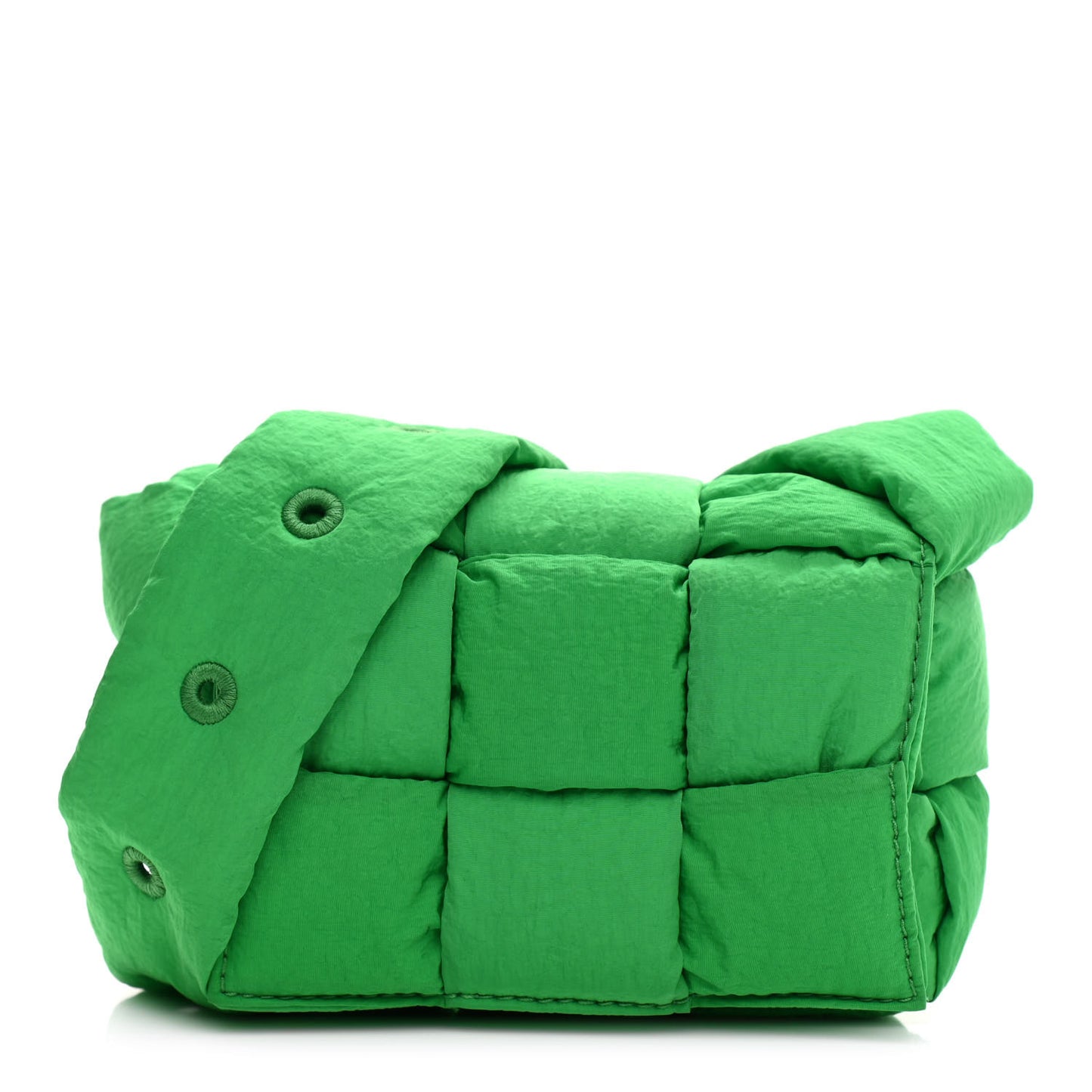 Nylon Intrecciato Padded Tech Candy Cassette Bag Parakeet