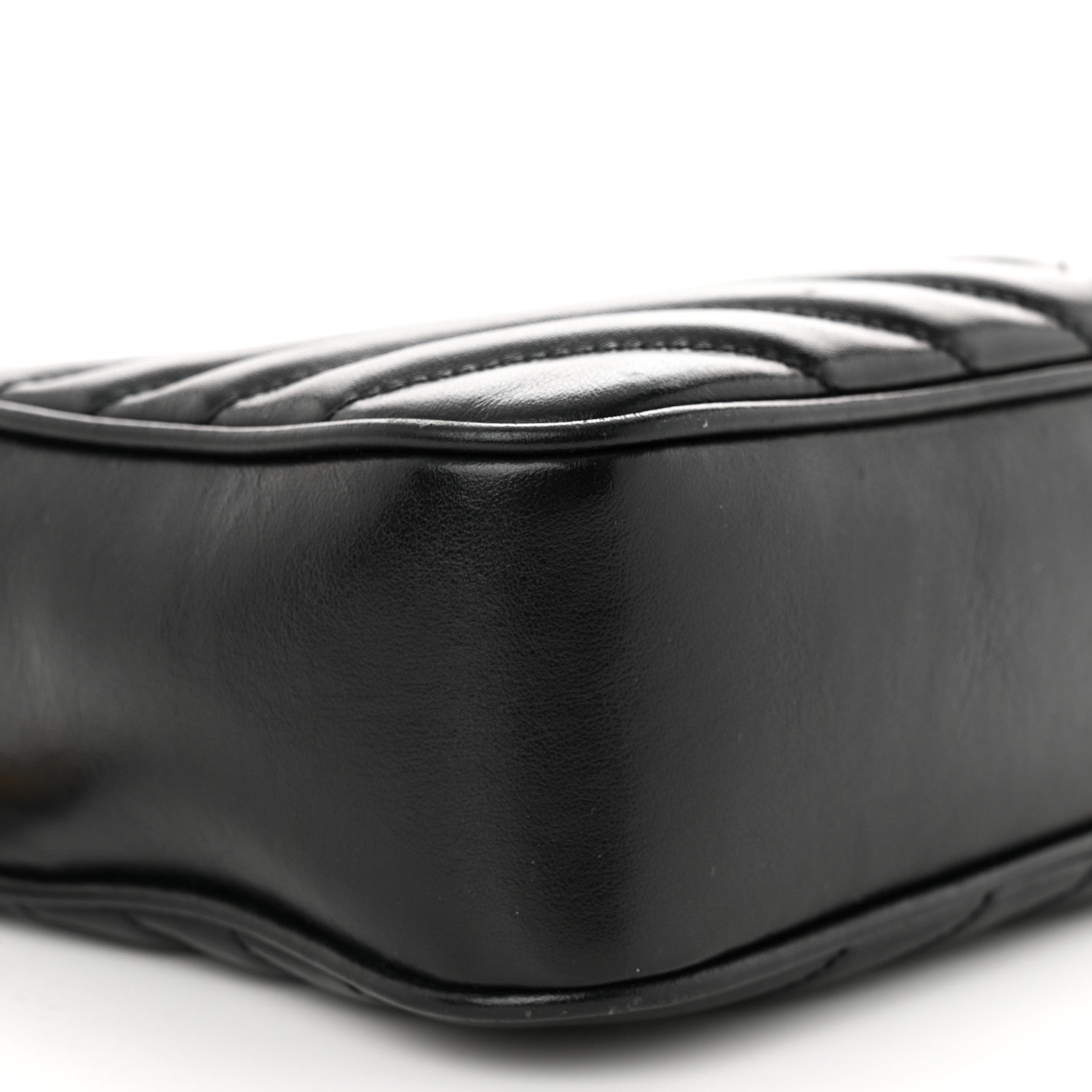 Saint Laurent Calfskin Matelasse Monogram Lou Camera Bag Black 9 of 12