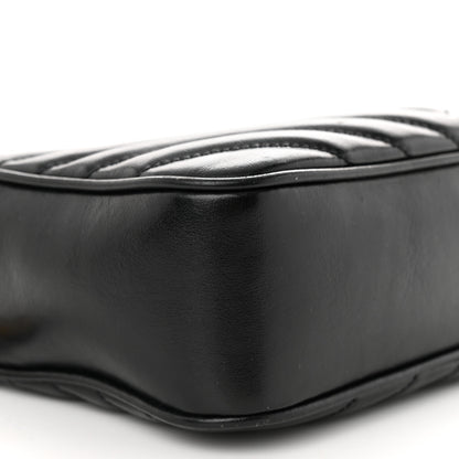 Saint Laurent Calfskin Matelasse Monogram Lou Camera Bag Black 9 of 12