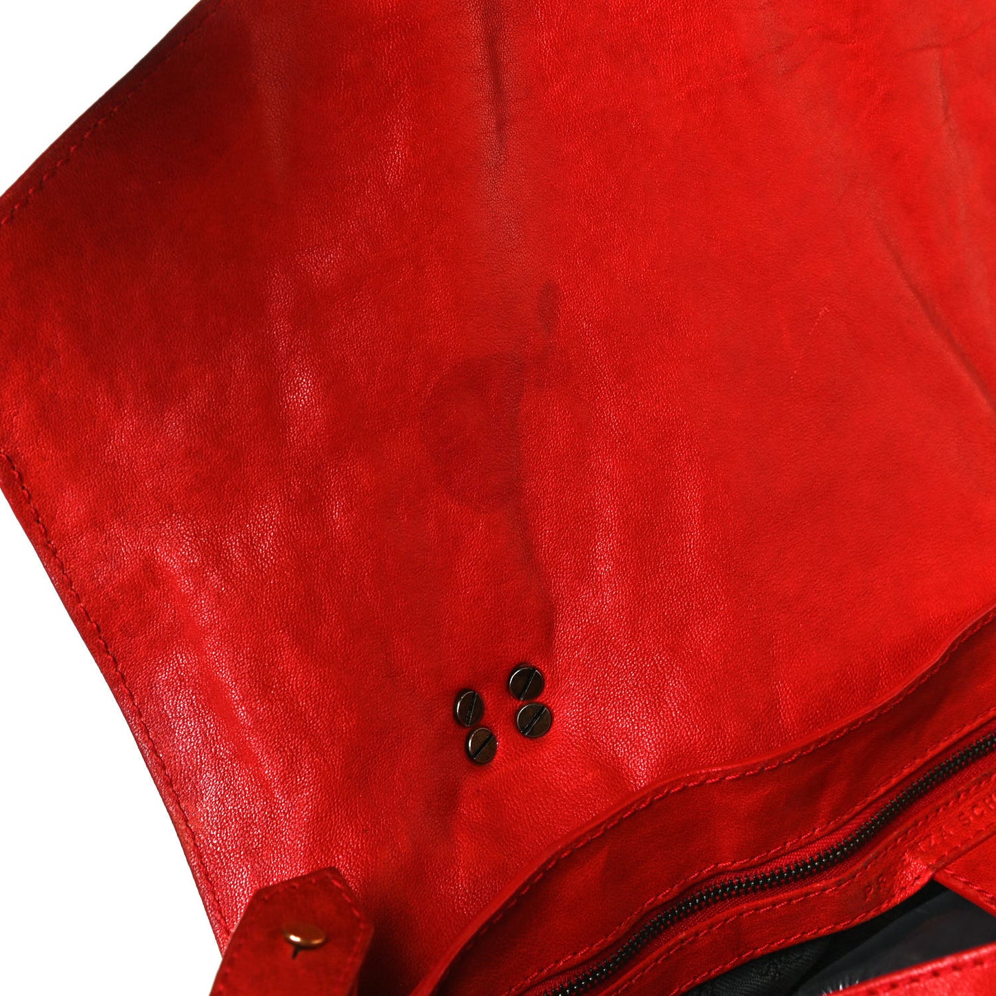 Lambskin PS1 Extra Large Satchel Lipstick Red