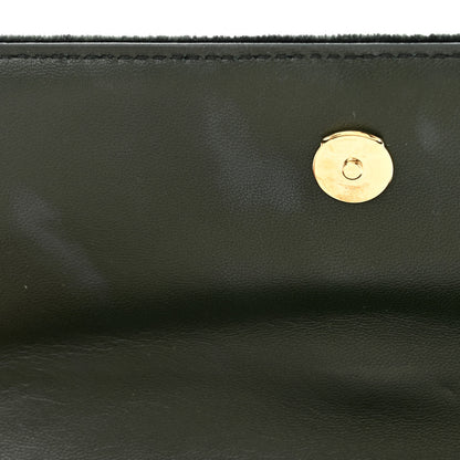 Saint Laurent Velvet Small Monogram Sunset Dark Green 11 of 11