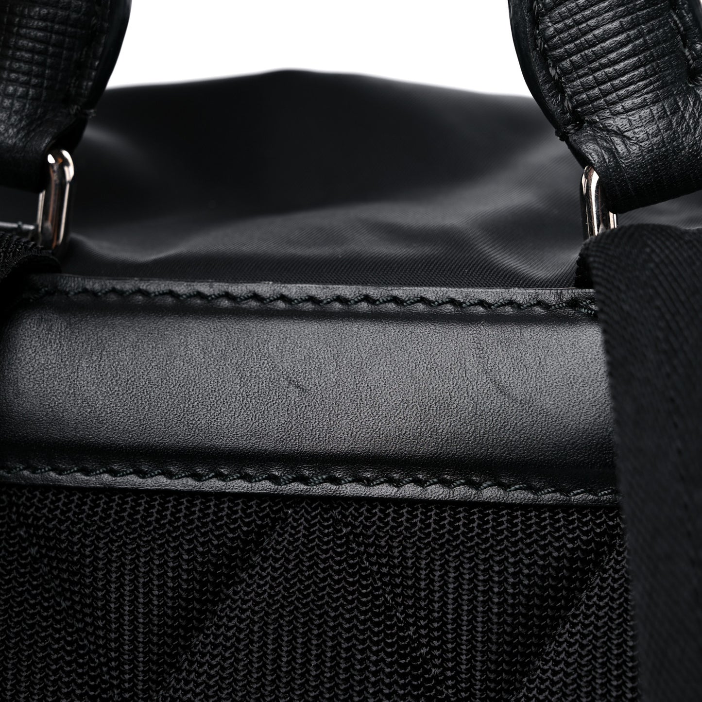 Nylon Small Crossbody Rucksack Backpack Black
