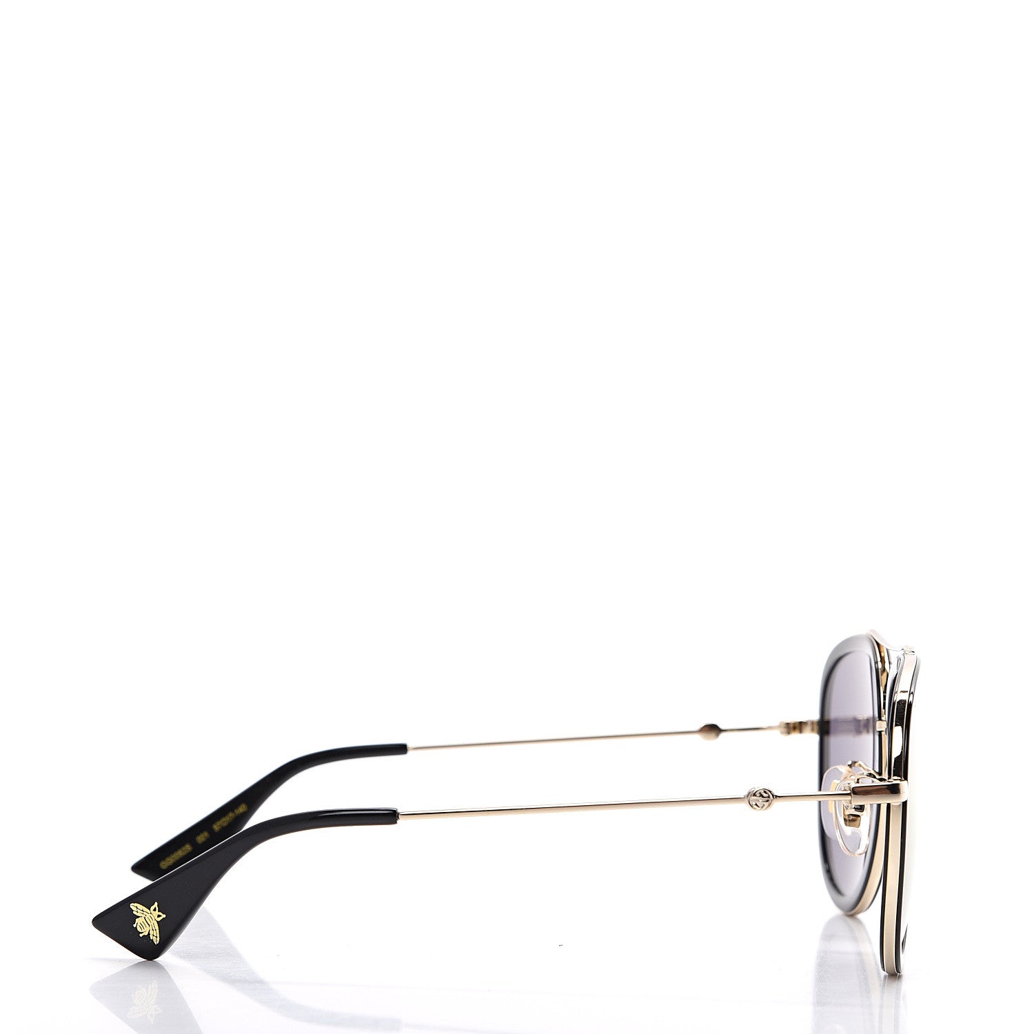 Gucci Web Aviator Sunglasses GG0062S Black 3 of 9