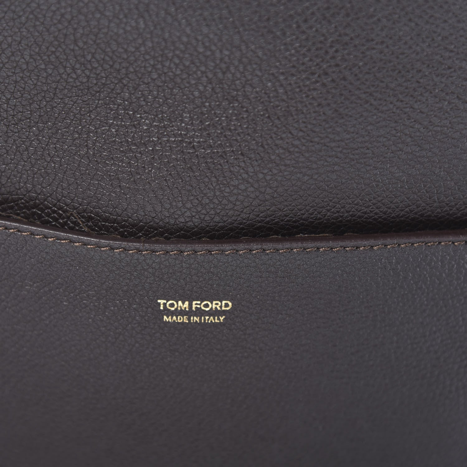 Tom Ford Pebbled Calfskin Large Jennifer Dark Brown 14 of 15