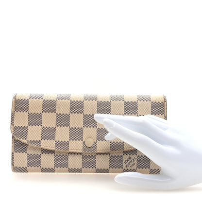 Louis Vuitton Damier Azur Emilie Wallet 2 of 6