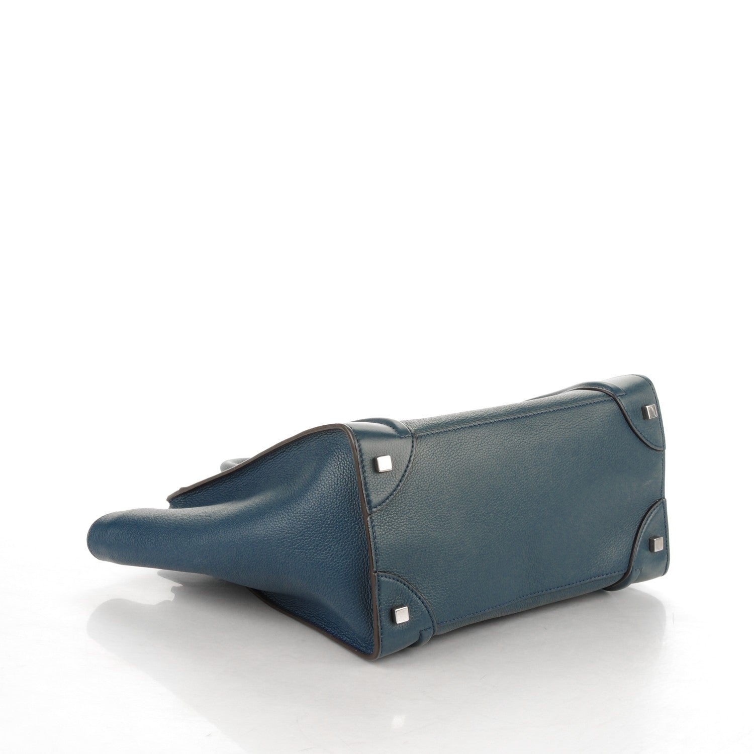 Celine Drummed Calfskin Mini Luggage Orage 4 of 8