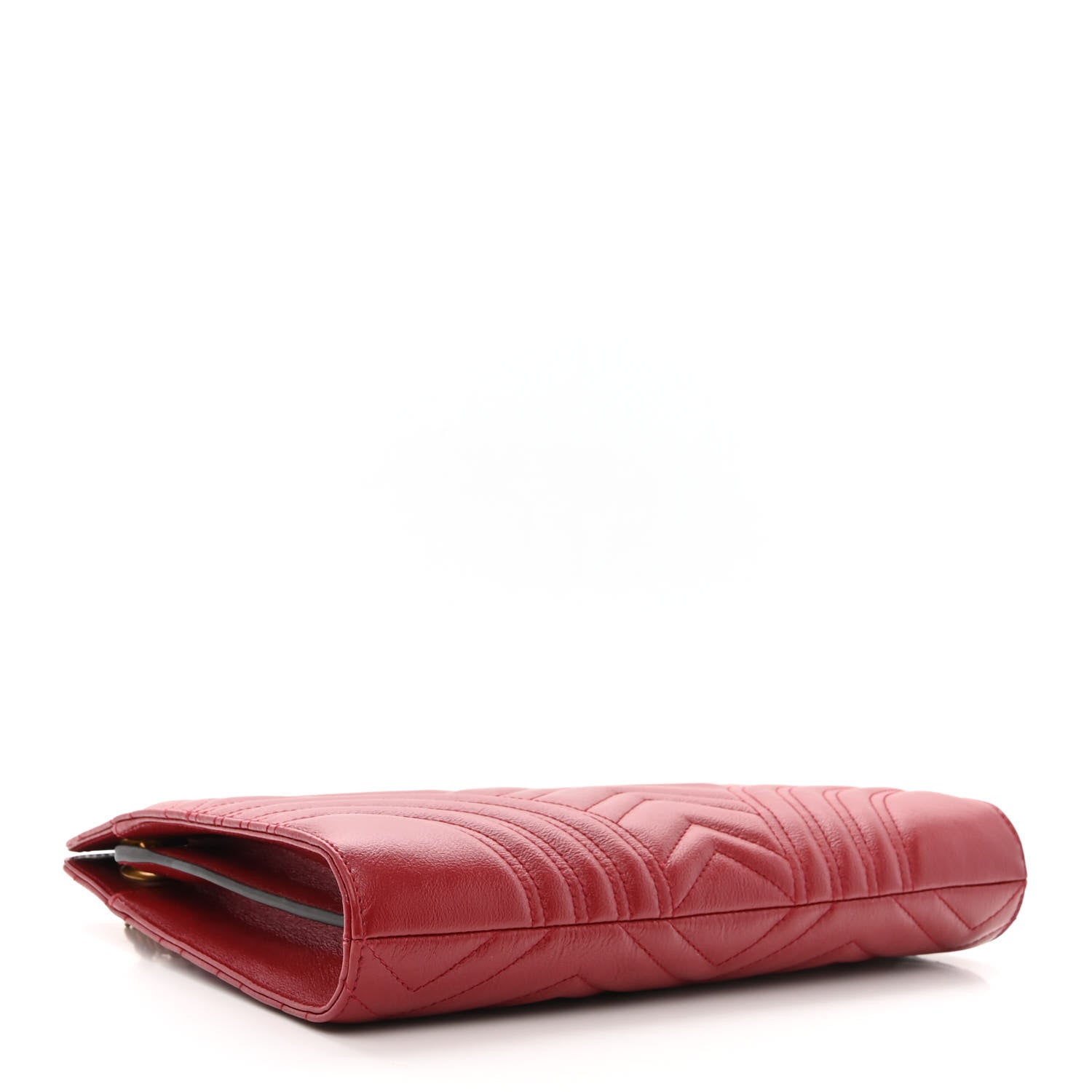 Gucci Azalea Calfskin Matelasse Heart Medium GG Marmont Slim Shoulder Bag Romantic Cerise 4 of 12
