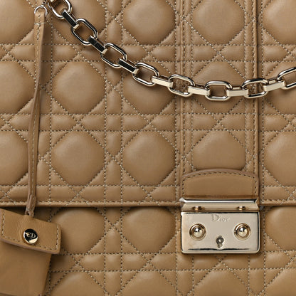 Christian Dior Lambskin Cannage Large Miss Dior Flap Beige 9 of 10