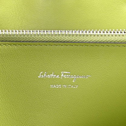 Salvatore Ferragamo Calfskin The Studio Bag Pine Absinthe 7 of 8