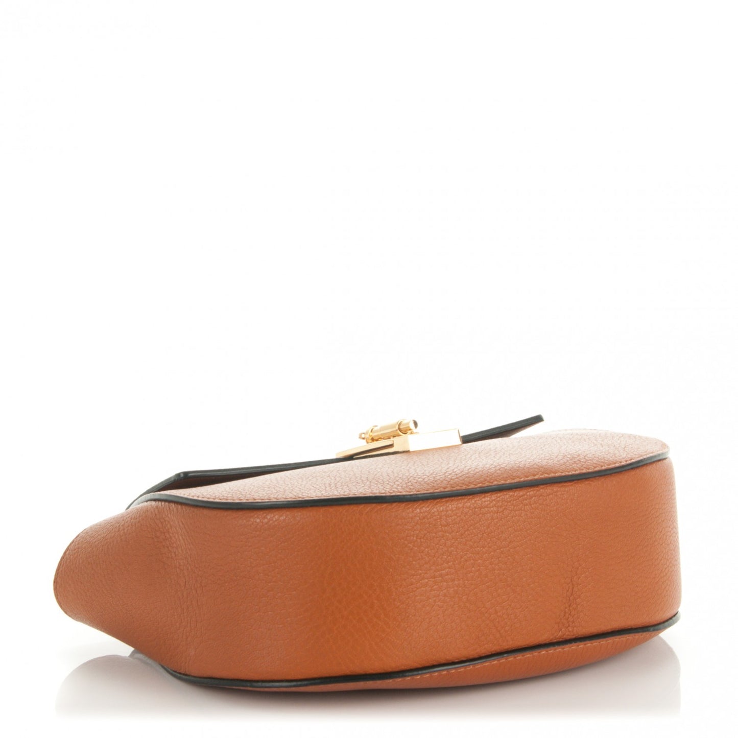 Grained Lambskin Drew Shoulder Bag Caramel
