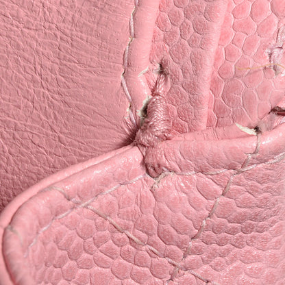 Chanel Caviar Quilted Medium Double Flap Pink 10 of 12
