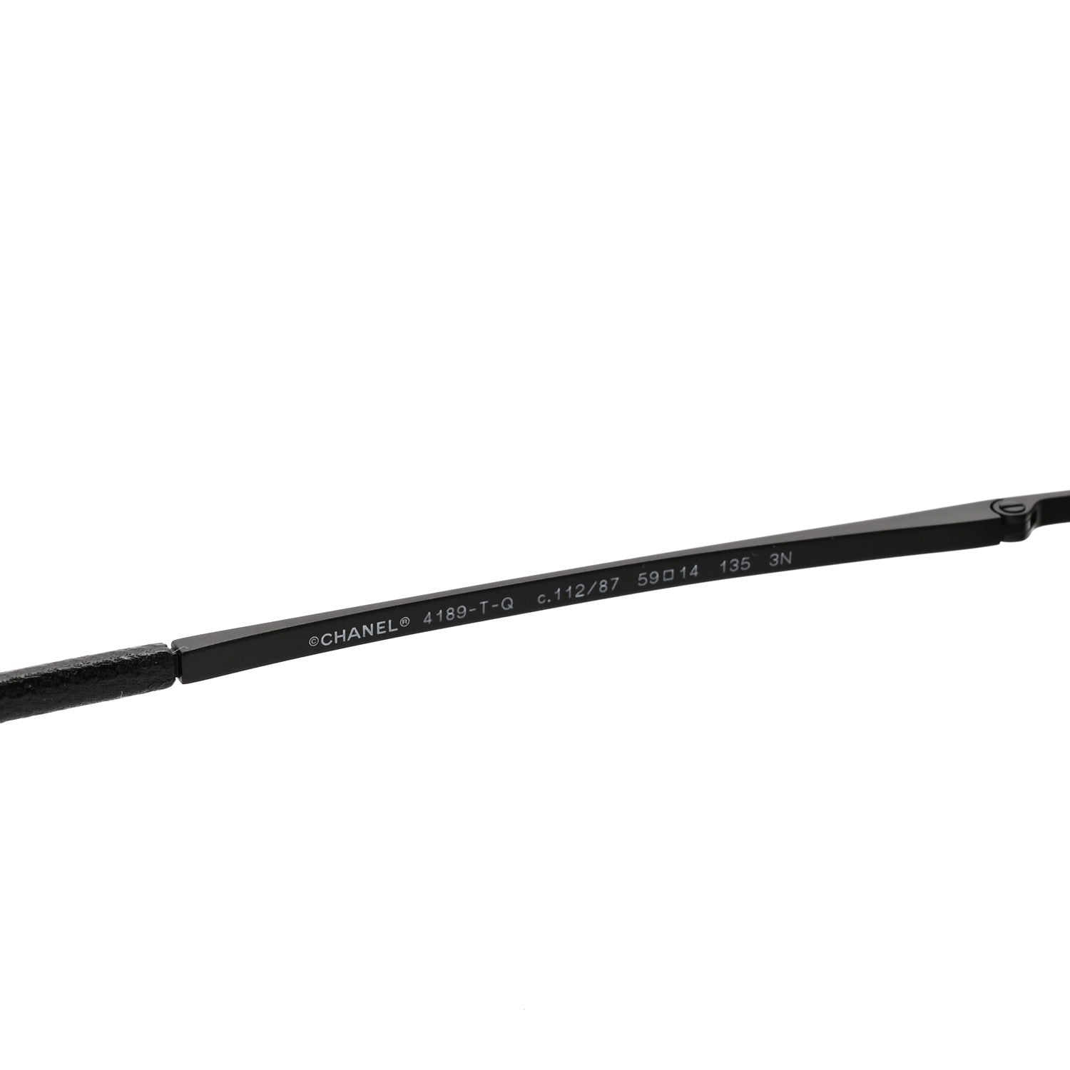 Chanel Metal Polarized Pilot Winter Sunglasses 4189-T-Q Black 5 of 7