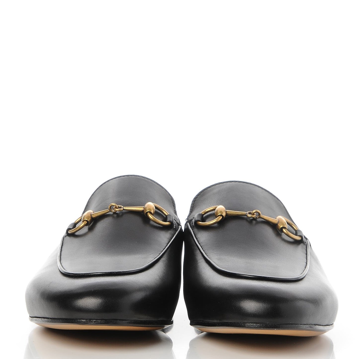 Calfskin Womens Princetown Slippers 38.5 Black