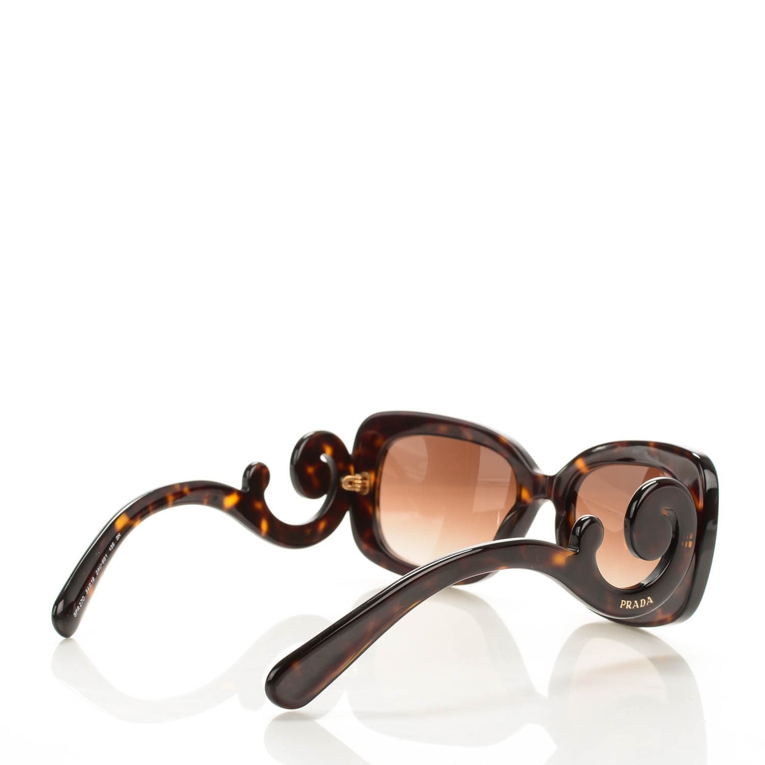 Prada Acetate Baroque Sunglasses SPR 27O Tortoise 3 of 6