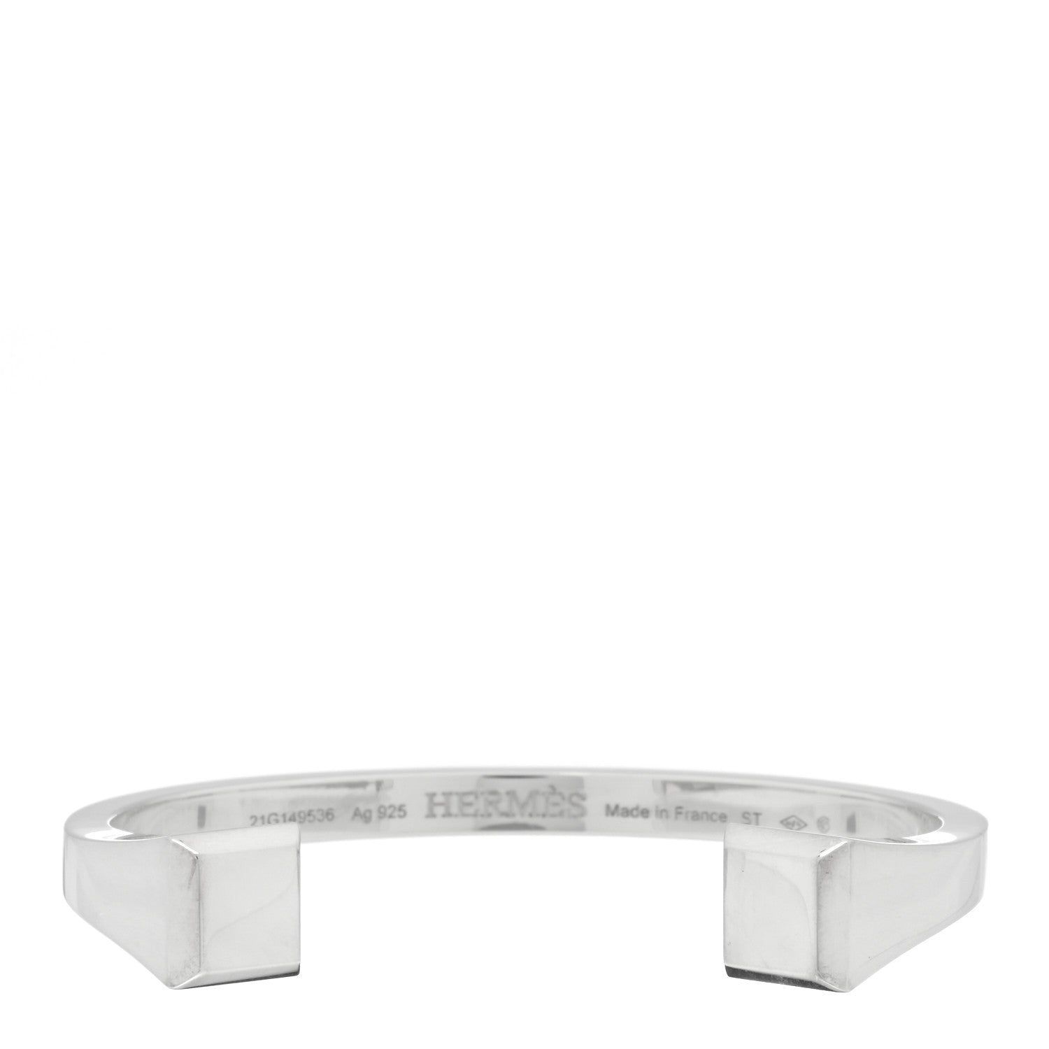 Hermes Sterling Silver Clou de Forge Bracelet ST 1 of 3