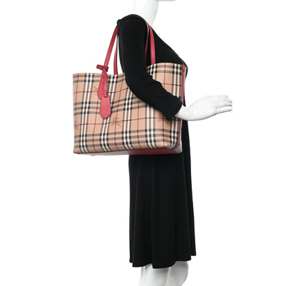 Burberry Haymarket Check Medium Reversible Tote Red 2 of 19