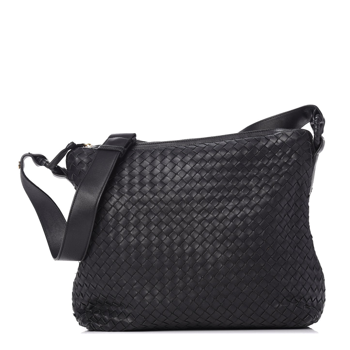 Nappa Intrecciato Hobo Black