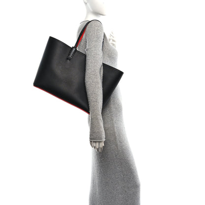 Christian Louboutin Calfskin Empire Spikes East West Cabata Tote Black 2 of 12