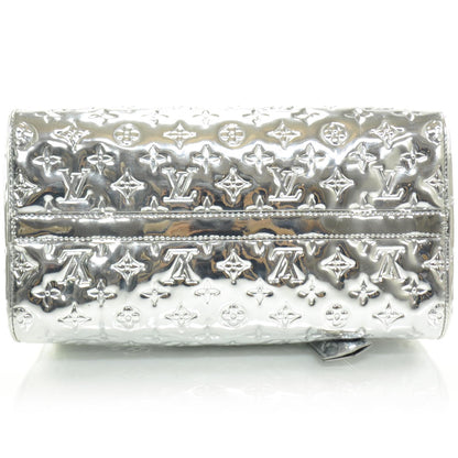 Louis Vuitton Monogram Miroir Speedy 35 Silver 5 of 14