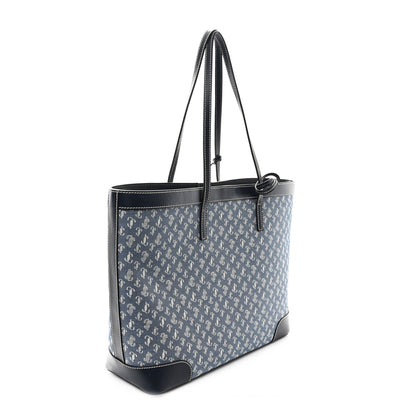 Jimmy Choo Denim Calfskin JC Monogram Nine2Five East West Tote Denim 4 of 9