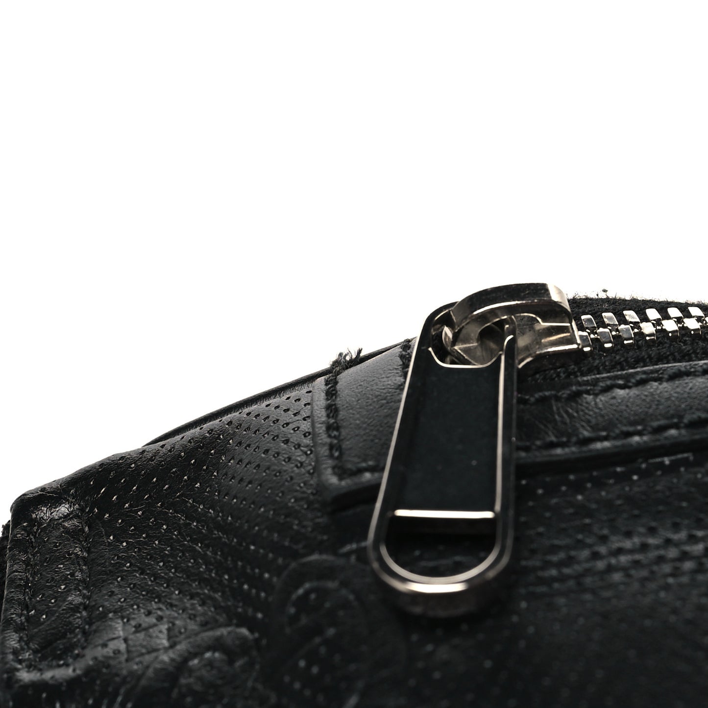 Calfskin GG Tennis Embossed Belt Bag Black