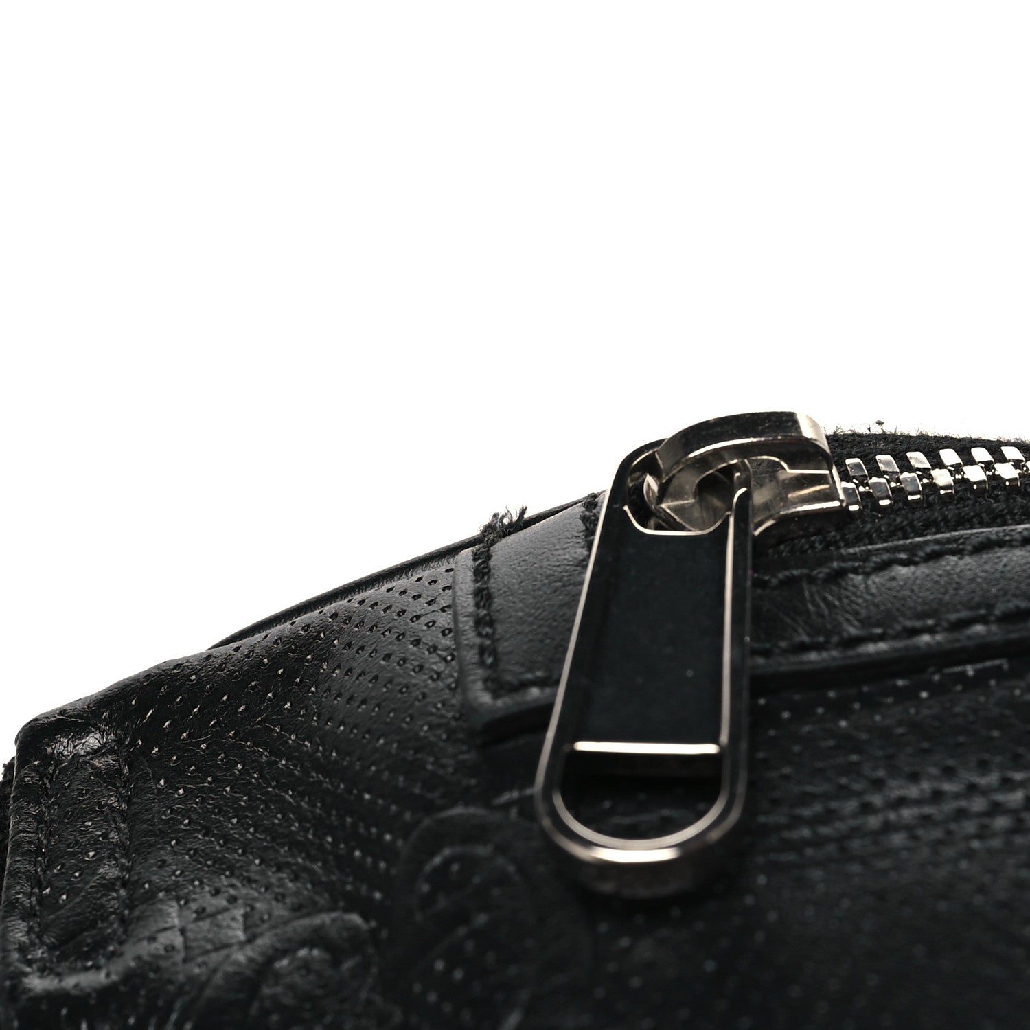Gucci Calfskin GG Tennis Embossed Belt Bag Black 11 of 11