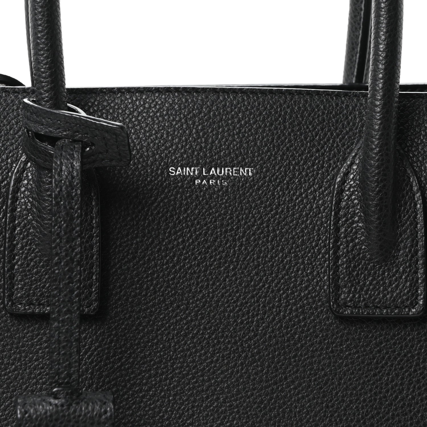 Saint Laurent Grained Calfskin Baby Sac De Jour Black 9 of 11