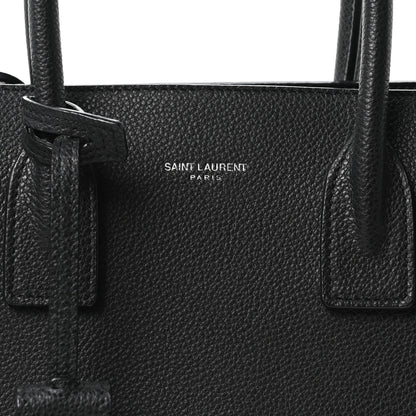 Saint Laurent Grained Calfskin Baby Sac De Jour Black 9 of 11