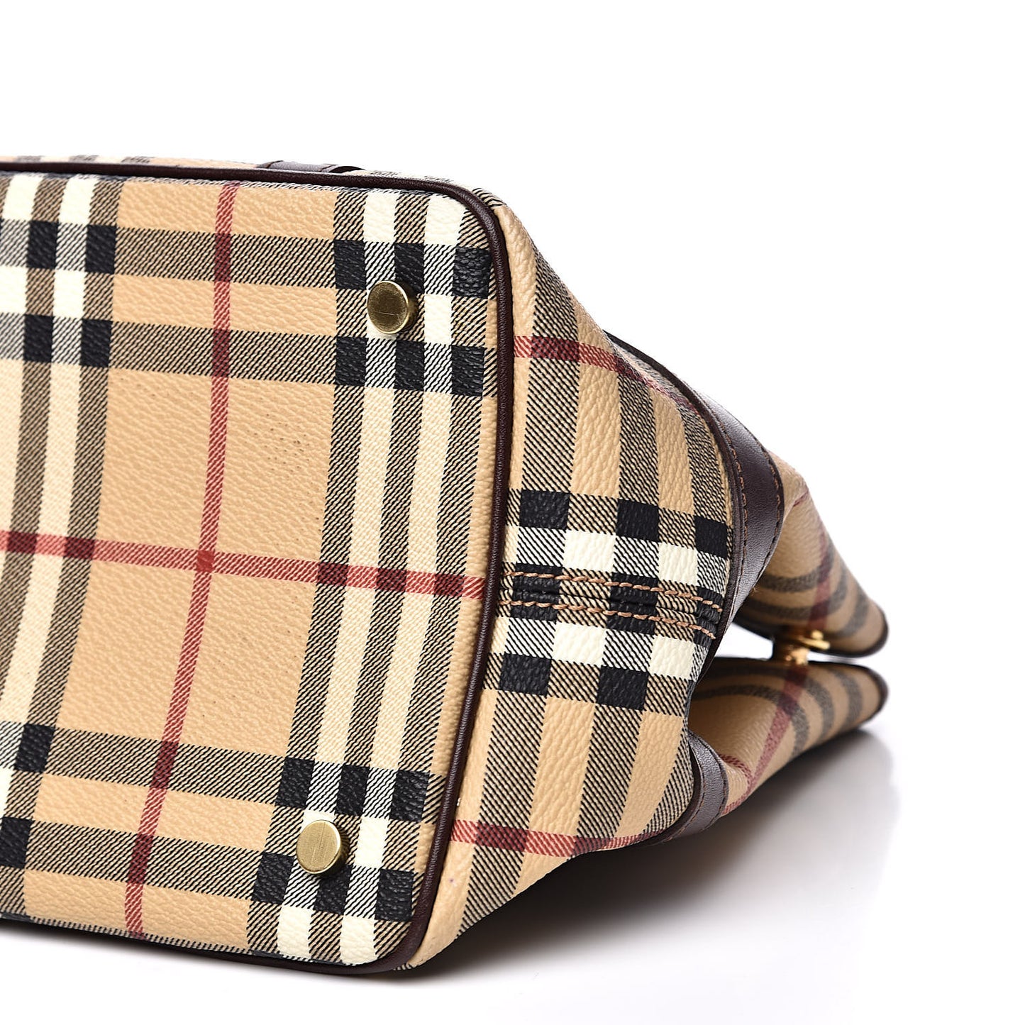 Haymarket Check Buckle Satchel Chocolate