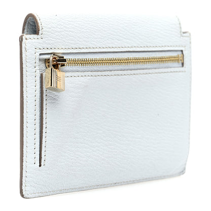 Hermes Chevre Mysore Kelly Pocket Compact Wallet Bleu Brume 3 of 7