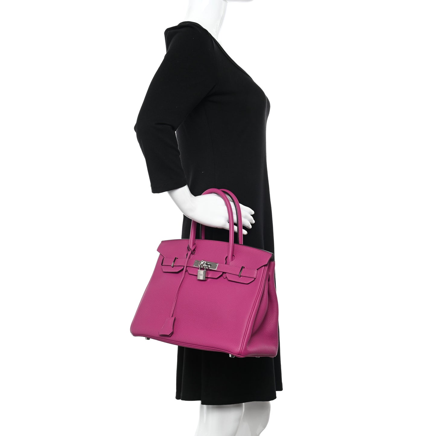 Togo Birkin 30 Rose Pourpre