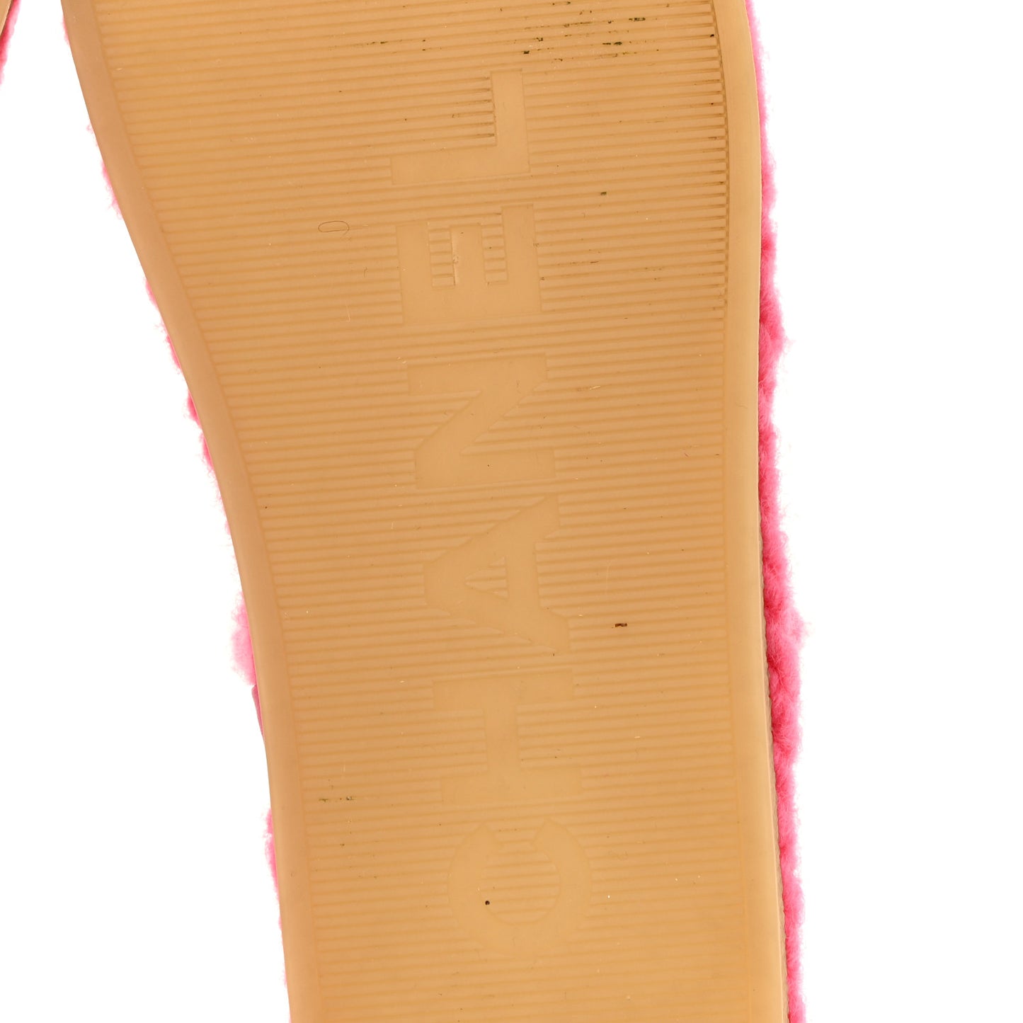 Cord Lambskin Quilted Logo Sandals 40 Pink