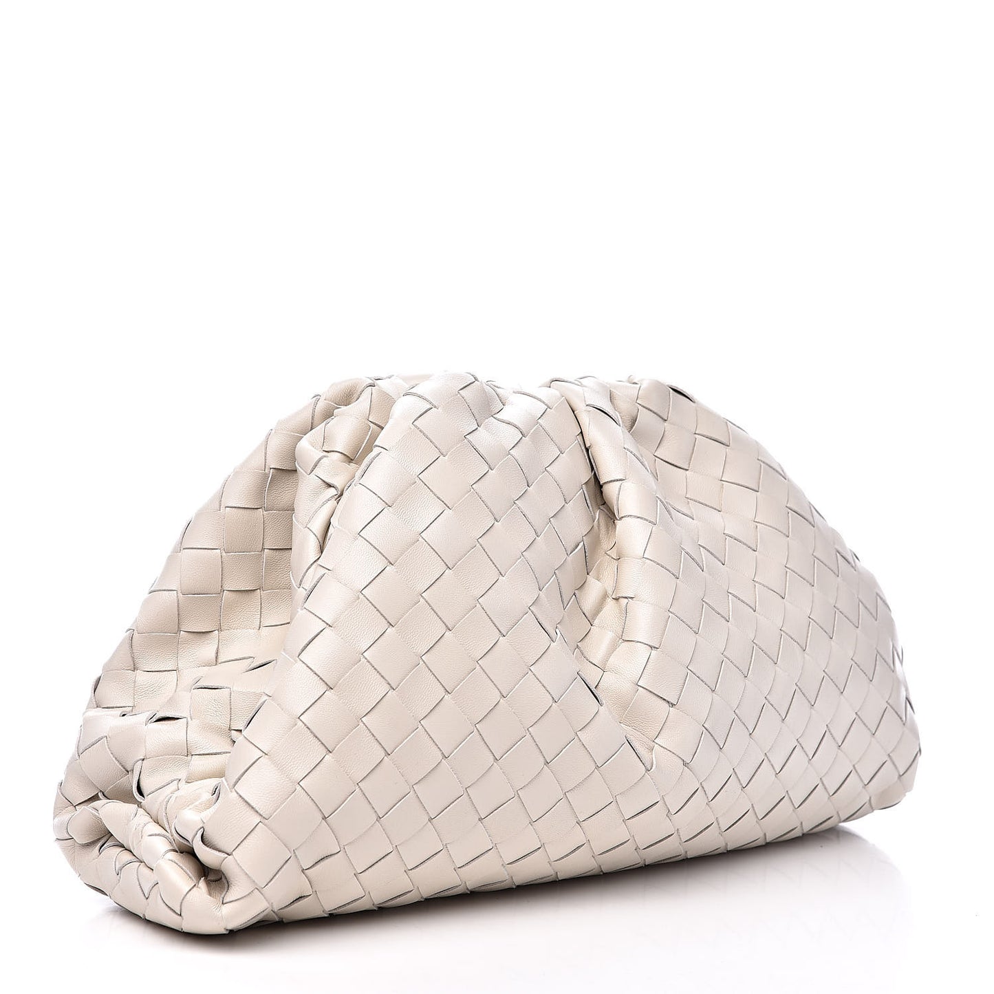 Nappa Maxi Intreccio The Pouch Oversized Clutch Plaster