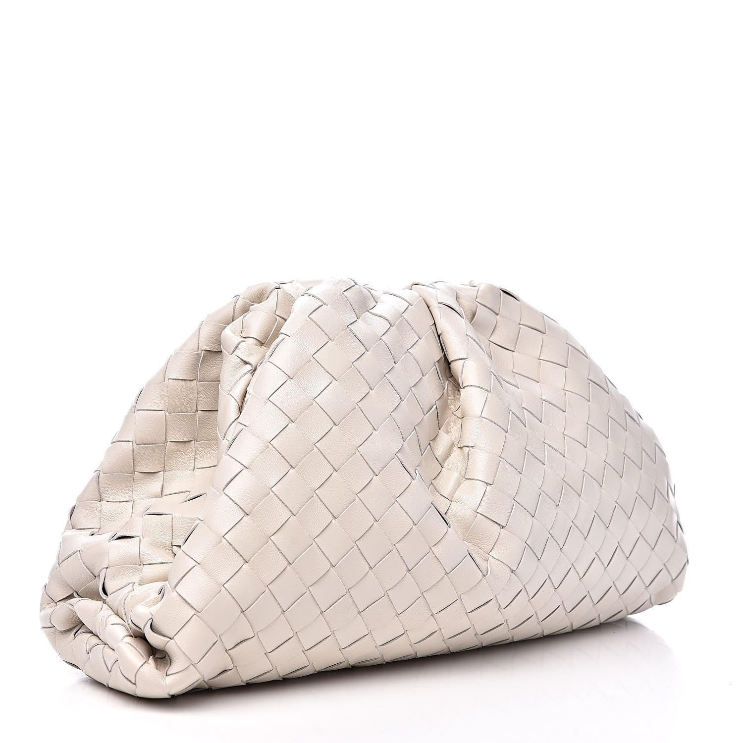 Bottega Veneta Nappa Maxi Intreccio The Pouch Oversized Clutch Plaster 3 of 10