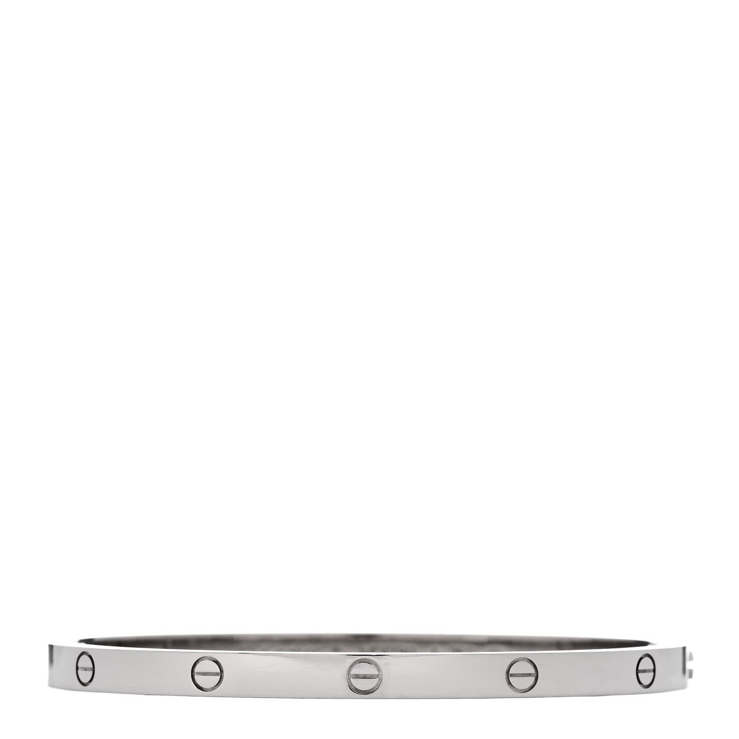 Cartier 18K White Gold Small LOVE Bracelet 15 1 of 8