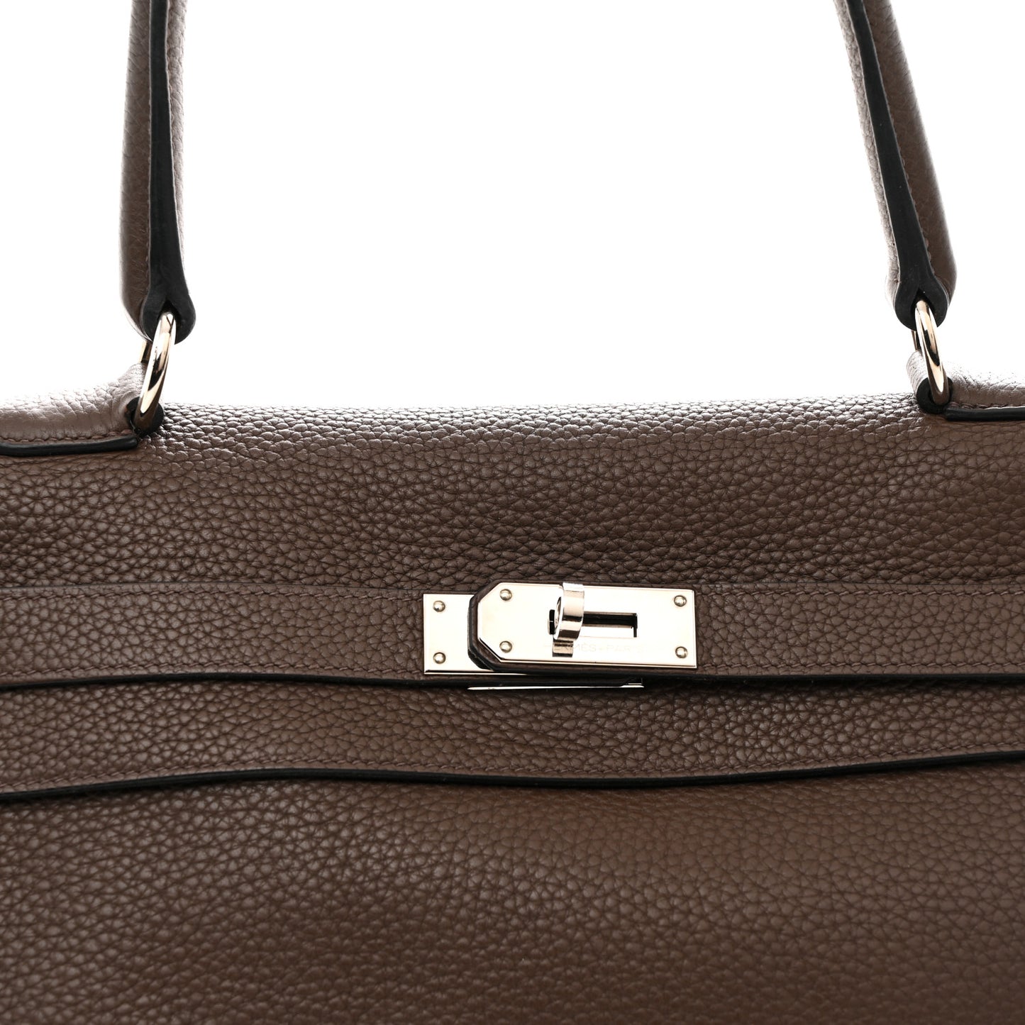 Taurillon Clemence Shoulder Kelly 40 Cafe