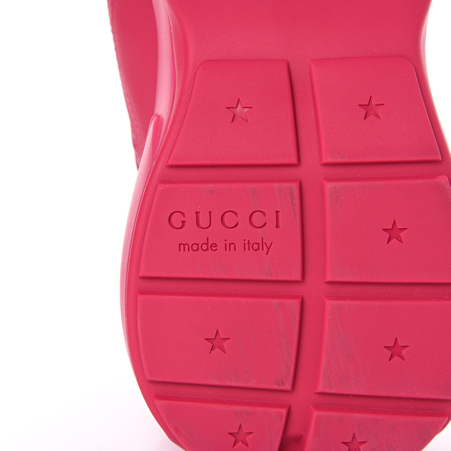 Gucci Calfskin Logo Womens Rhyton Sneakers 39.5 Box Pink 6 of 9
