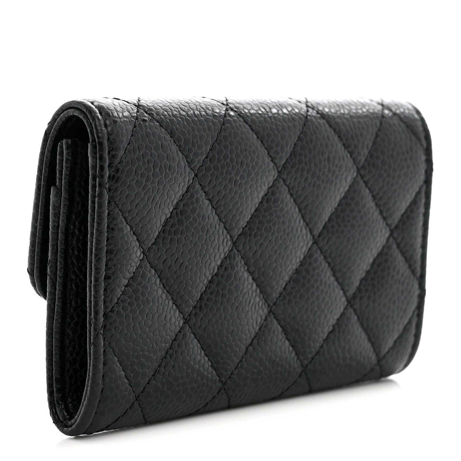 Chanel Caviar Quilted Flap Card Holder Black 3 of 8