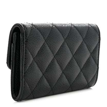 Chanel Caviar Quilted Flap Card Holder Black 3 of 8